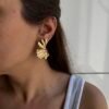 ÇELİK YAPRAK MODEL KÜPE - Görsel 2