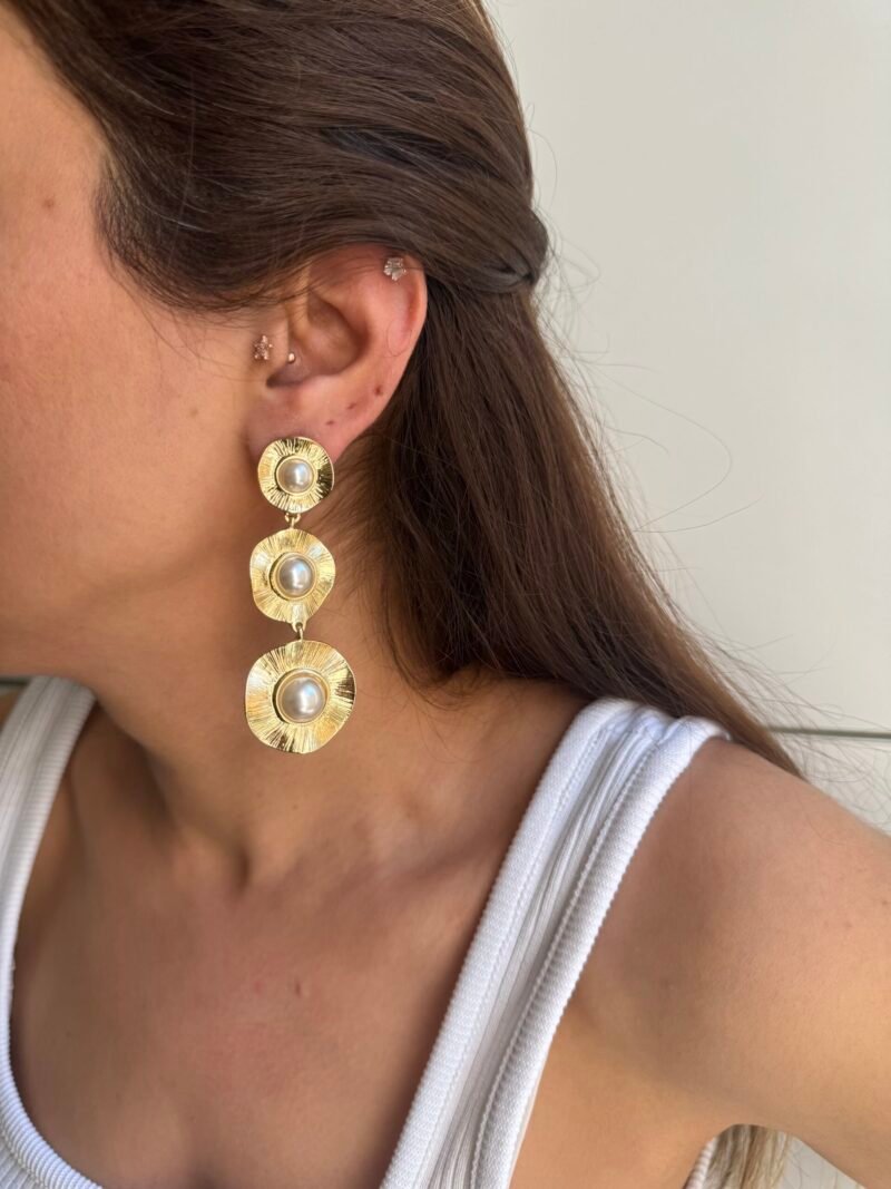 ÇELİK KALIN ZİNCİR MODEL SALLANTILI KÜPE - Görsel 2